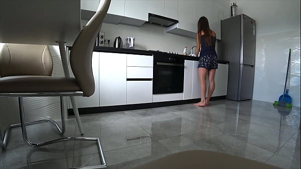Unfaithful Wife Cheats On Her Husband In The Kitchen While He'_s Not At Home. Homemade Anal Taboo