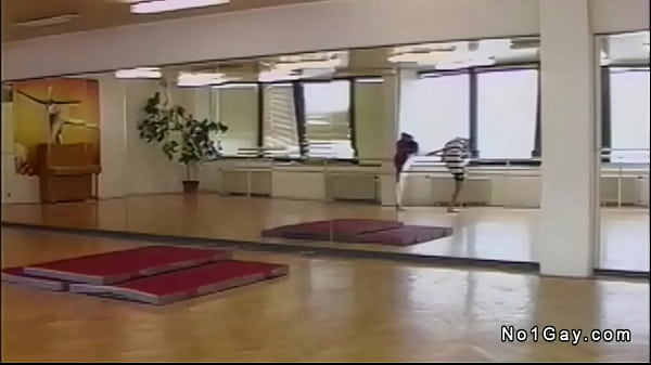 Two young studs suck and anal fuck in the dance studio